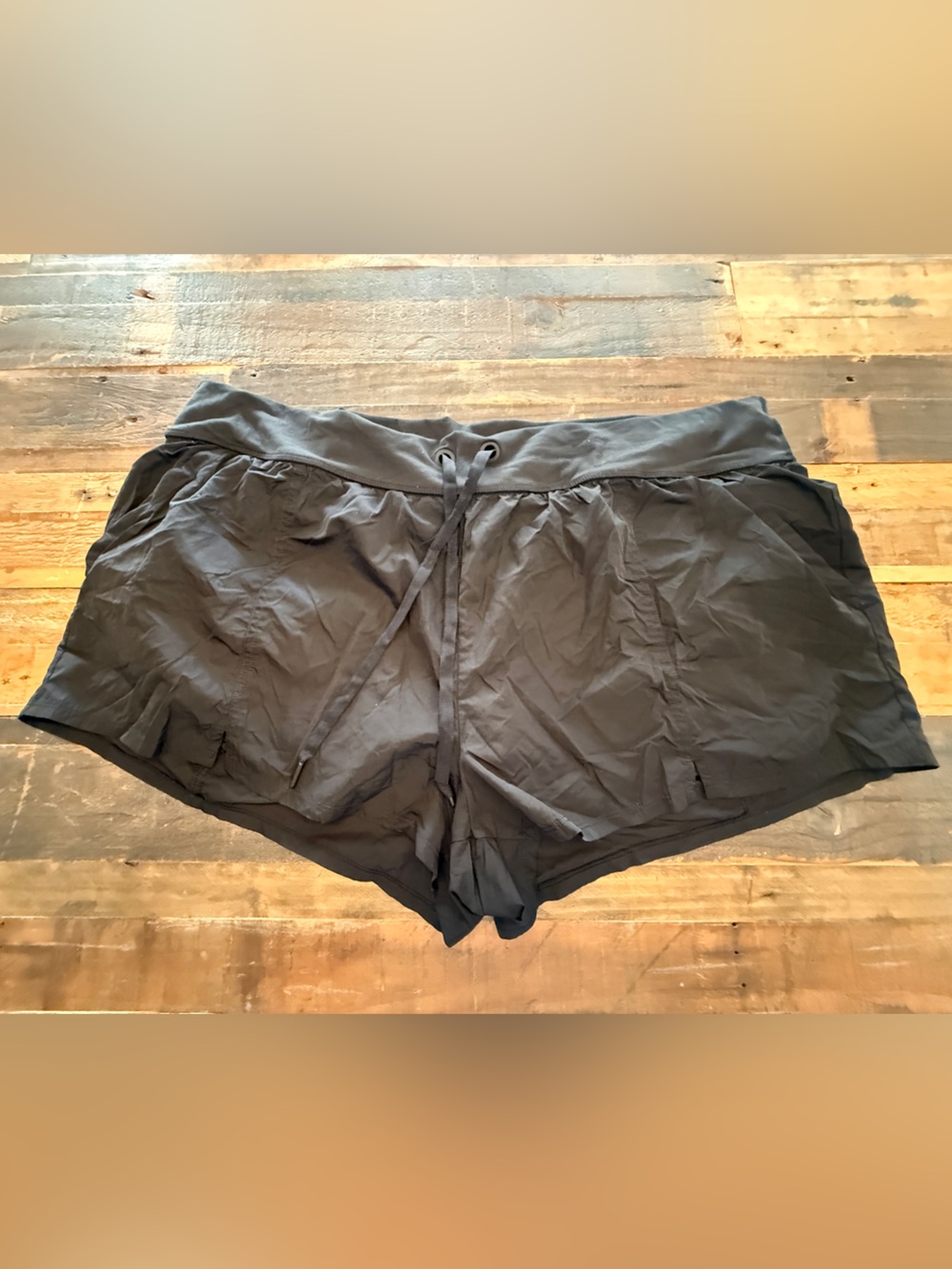 aerie Black Athletic Drawstring Shorts